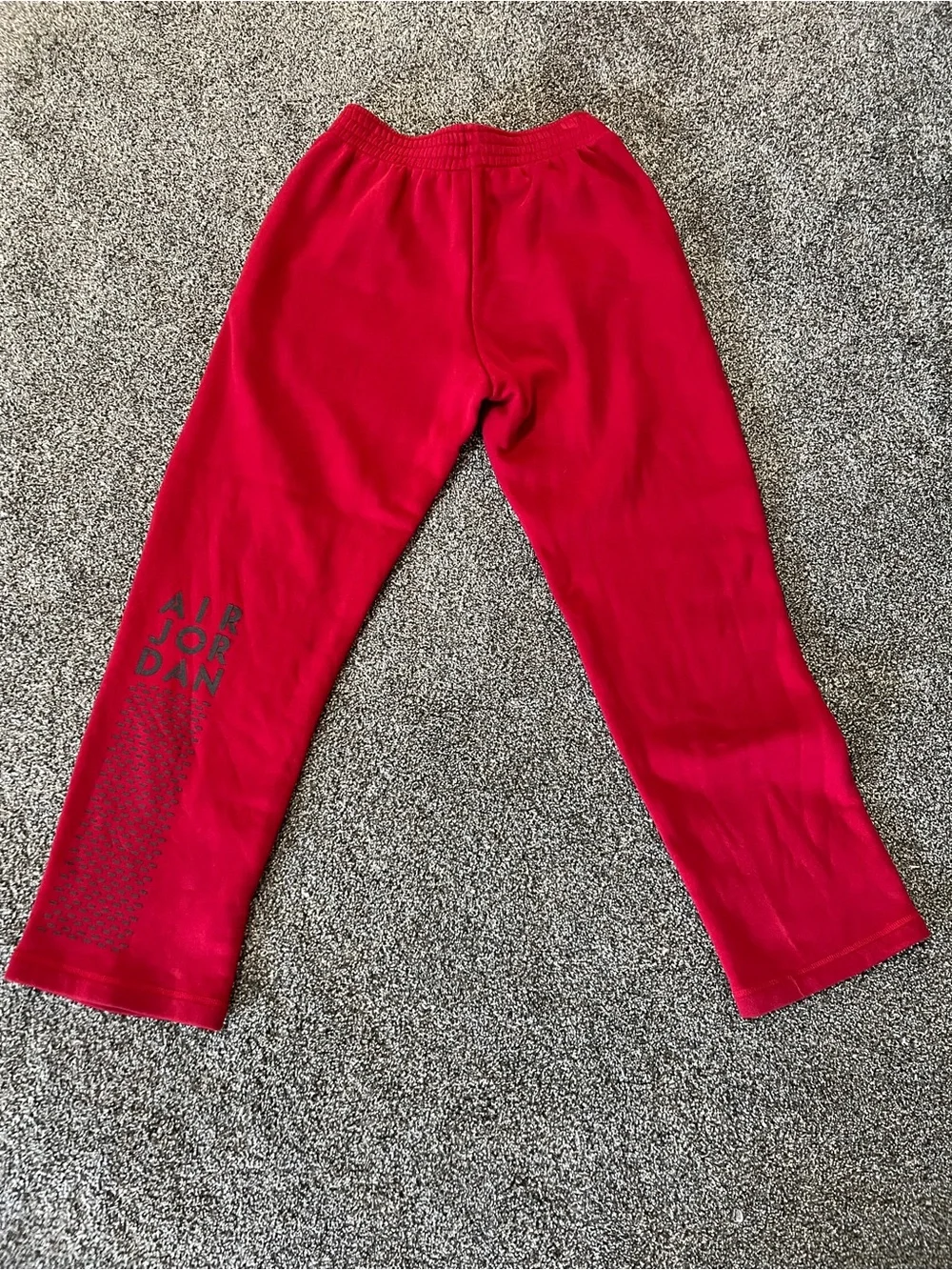 Air Jordan Bright Red Pull-On Sweatpant